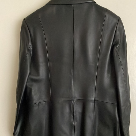 Black genuine leather jacket, size M - Picture 4 of 9